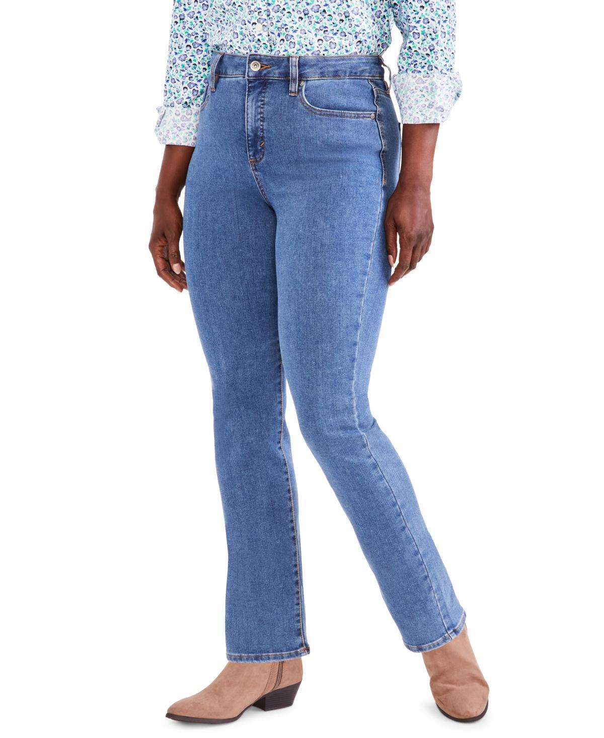 Style & Co Womens High Rise Straight-Leg Jeans, Regular, Short and Long Lengths, Created for Macys Product Image