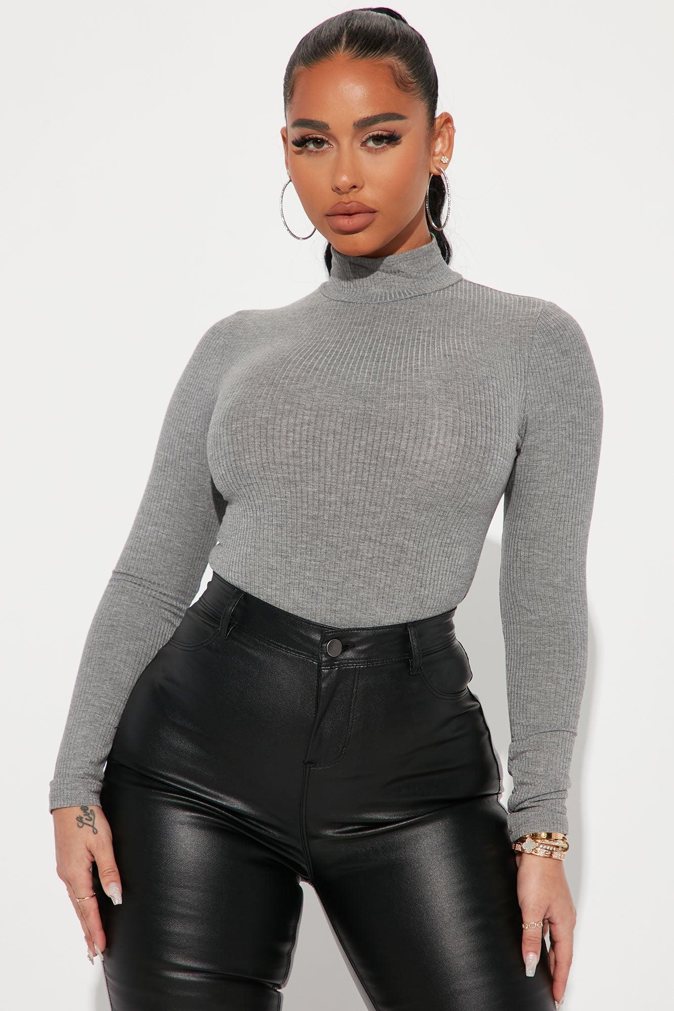 Dana Bodysuit - Charcoal Product Image