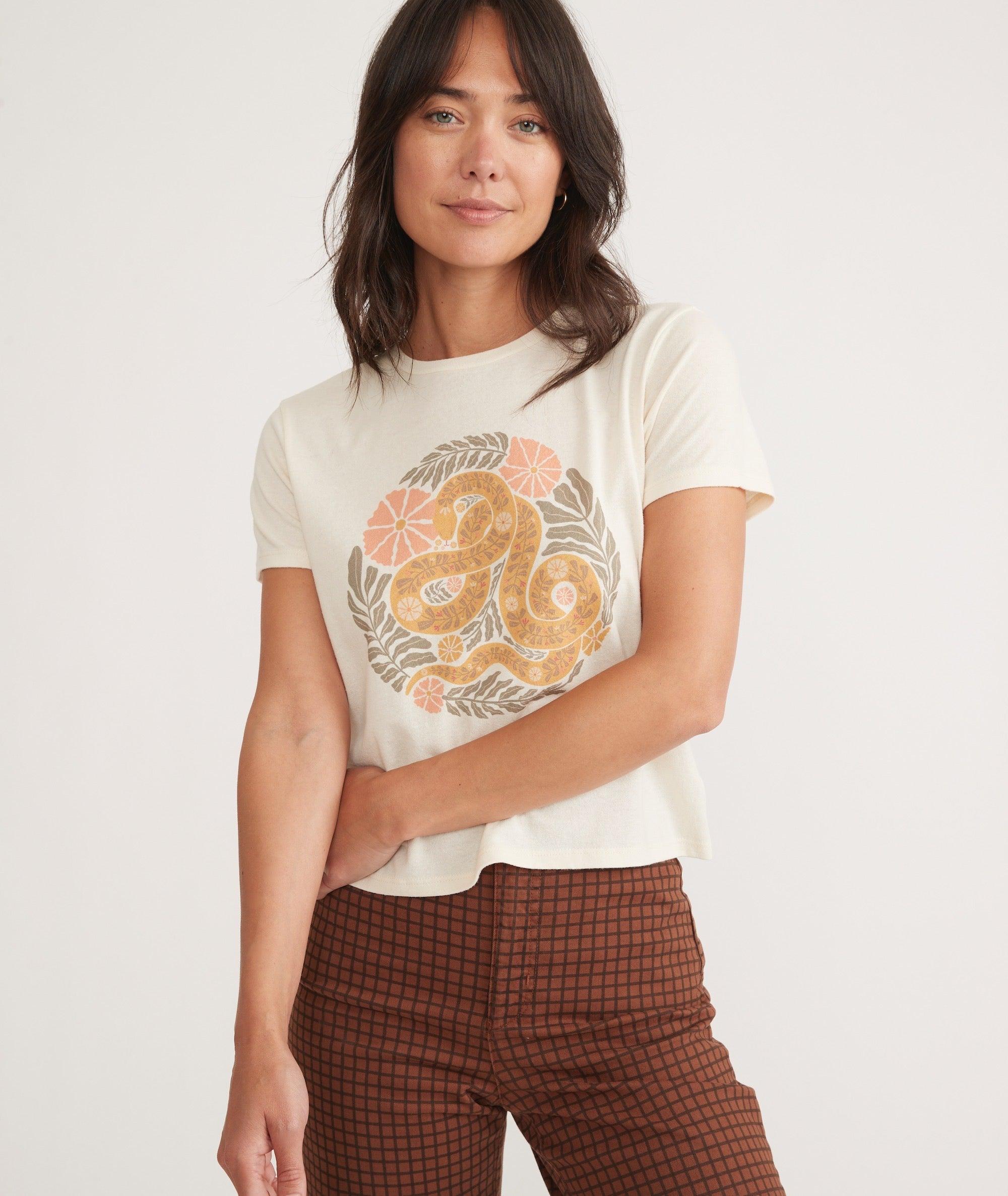 Re-Spun Crop Graphic Tee Product Image