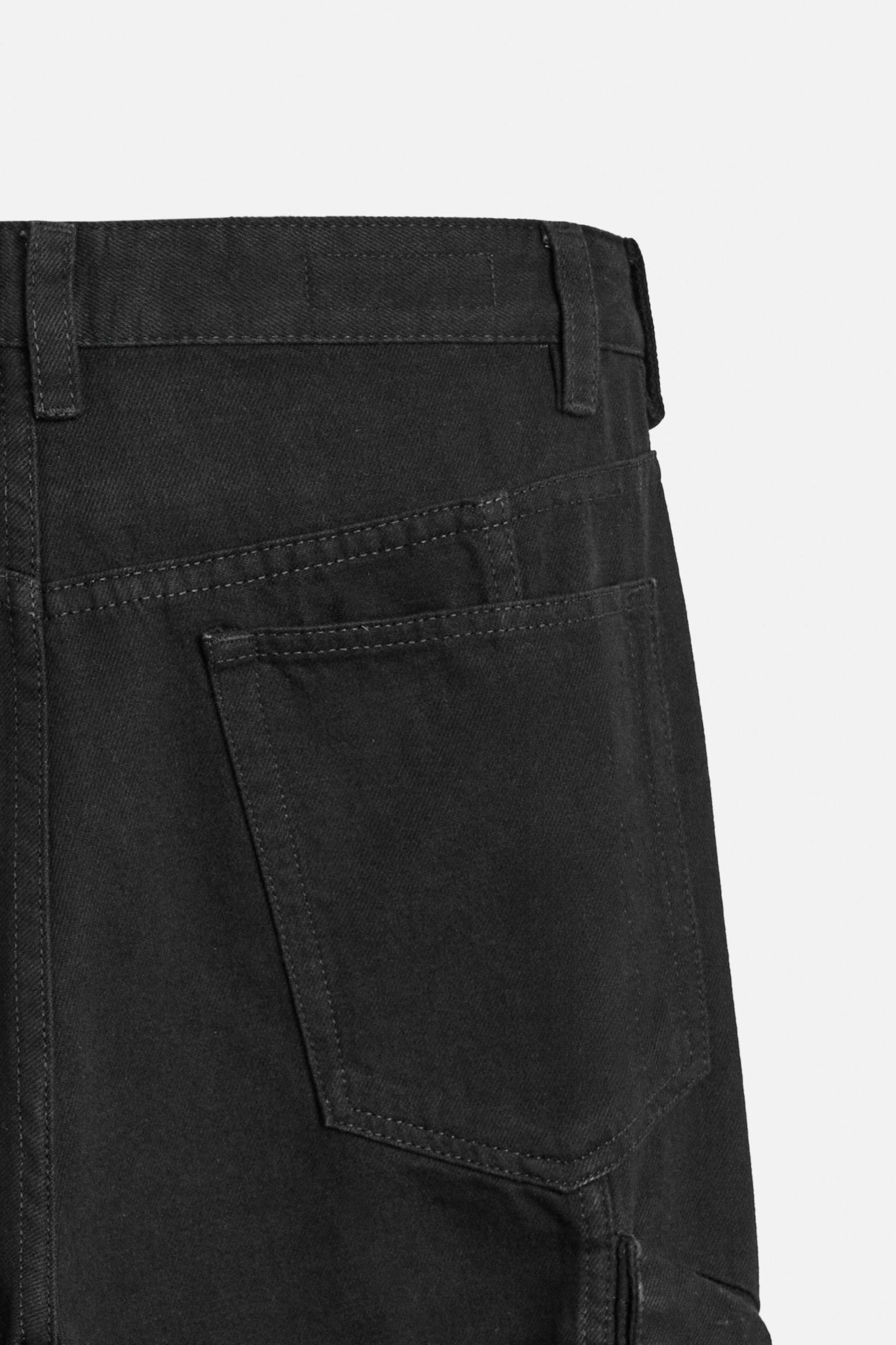 POCKET DENIM CARGO PANTS Product Image