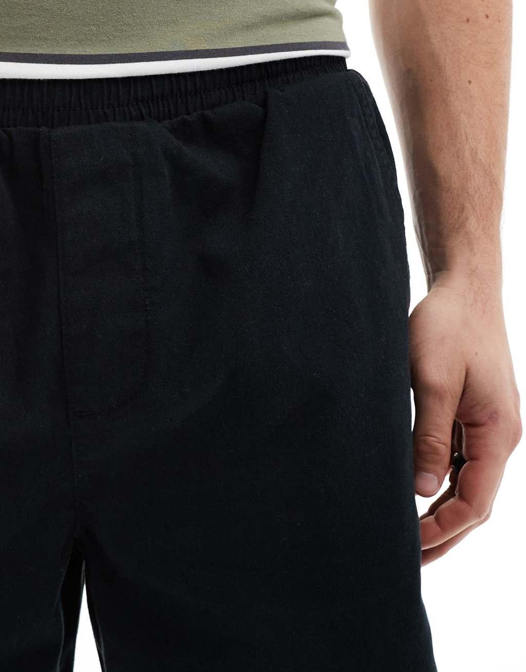 ASOS DESIGN chino short in black Product Image
