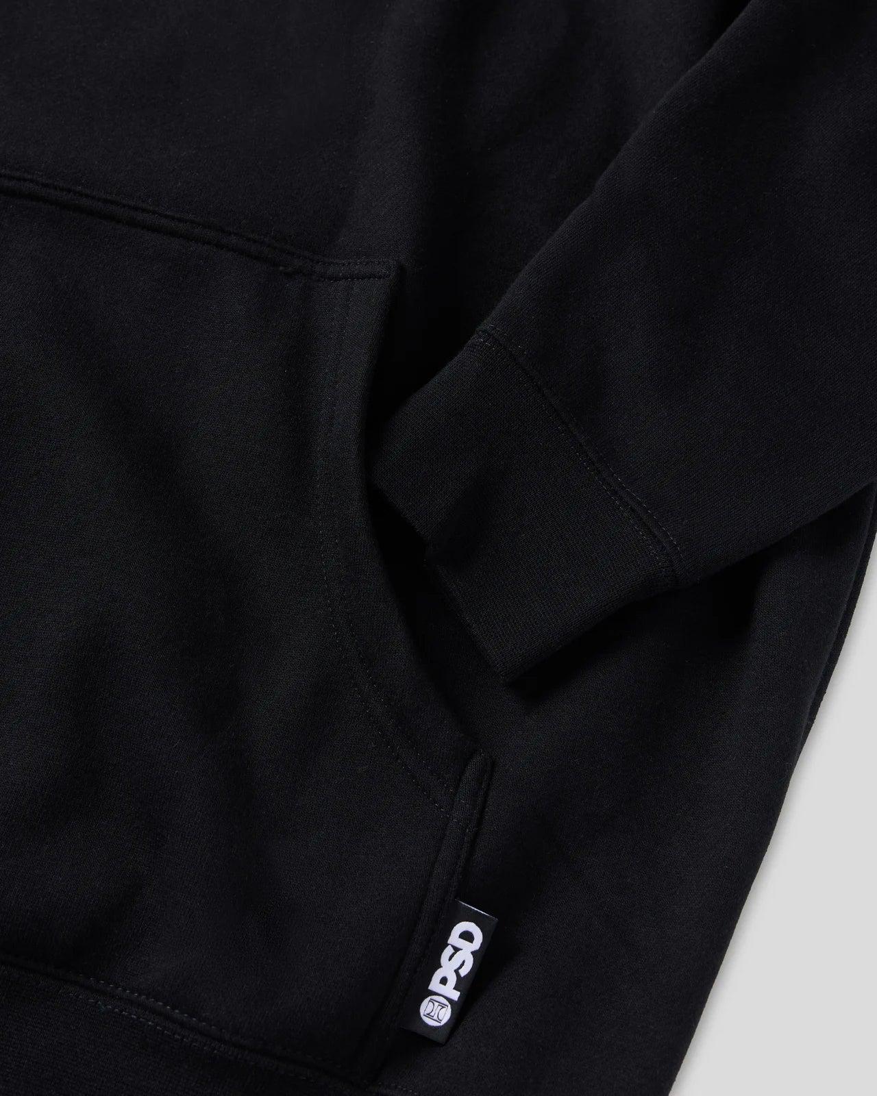 PSD Black Hoodie Male Product Image