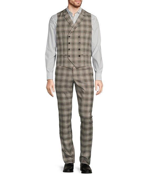 Murano Double Breasted Glen Plaid Vest Product Image