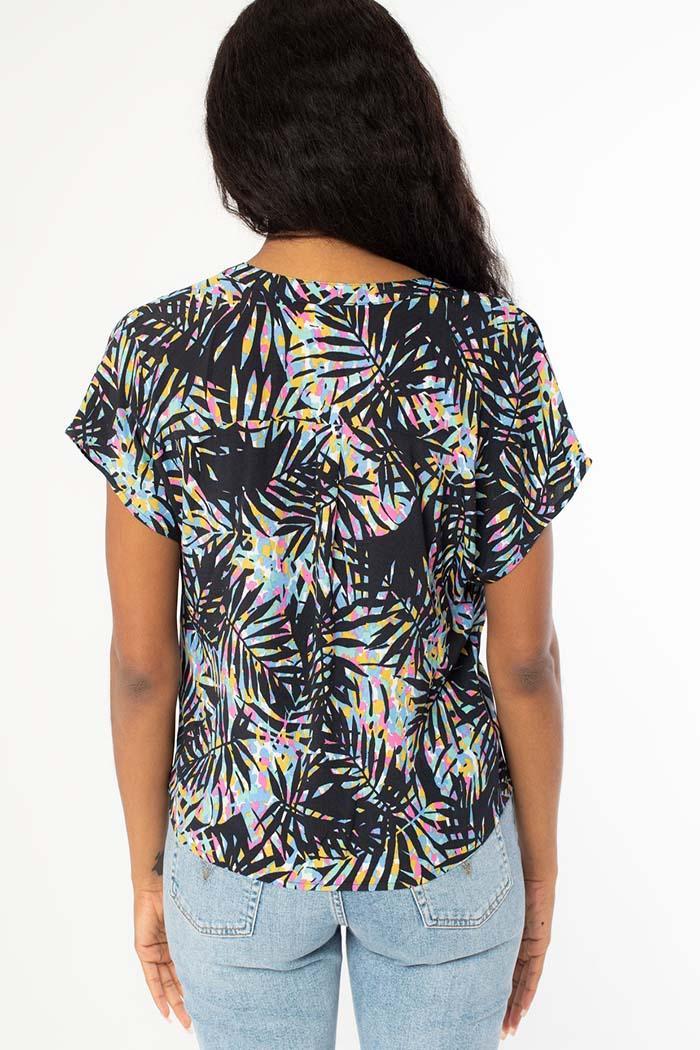 Dolman Sleeve Tie Front Top Product Image