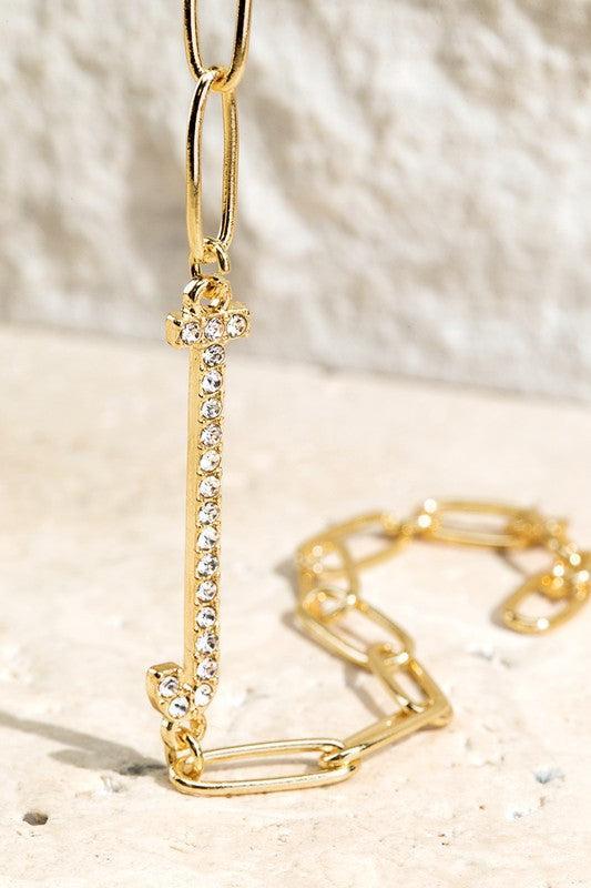 Crystal Initial Letter Bracelet Product Image