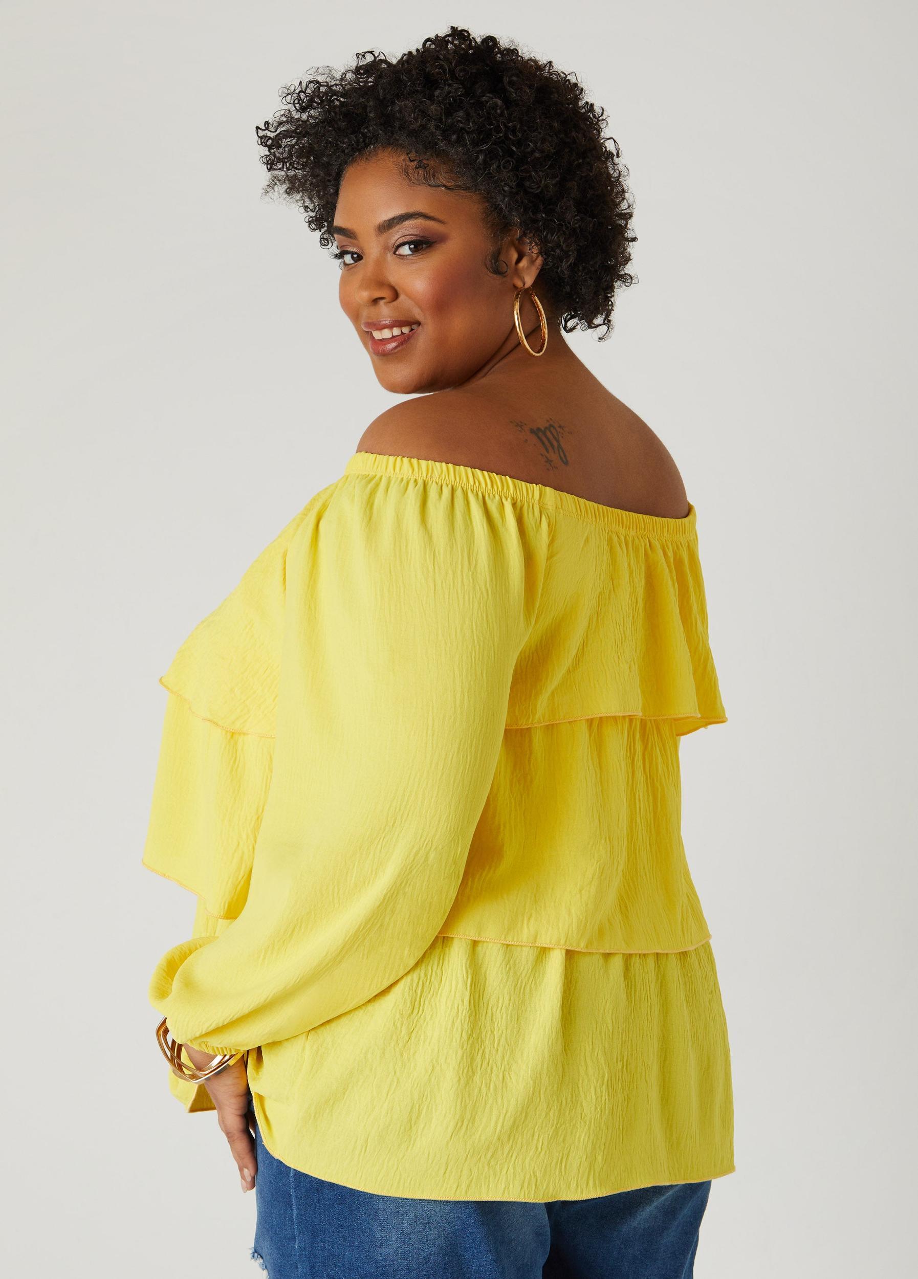 Tiered Off The Shoulder Blouse Product Image