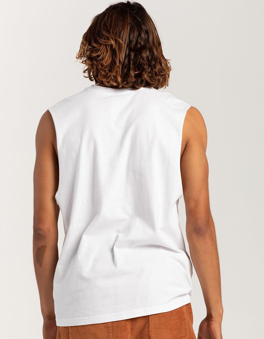 RSQ Mens Solid Muscle Tee - WHITE Product Image