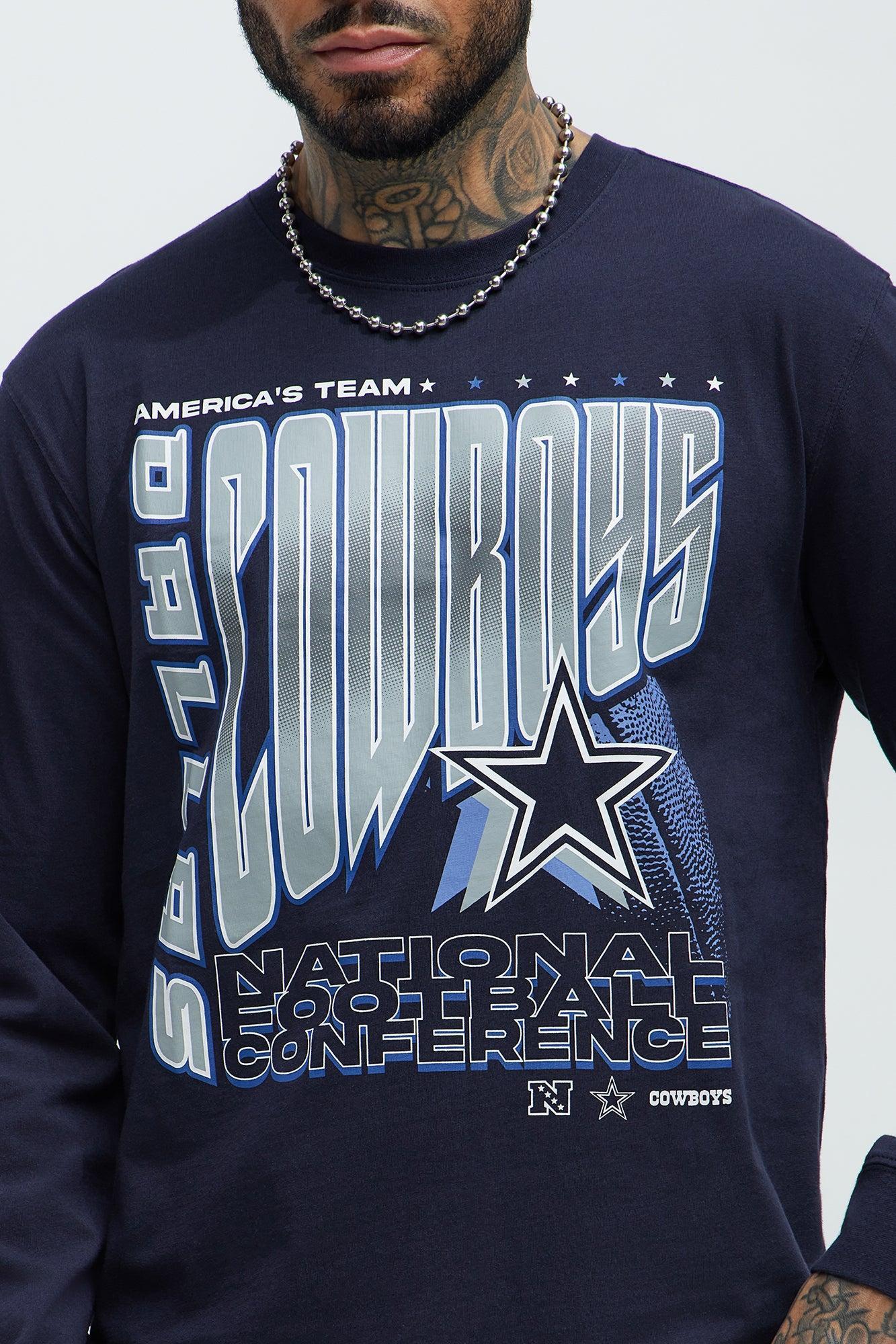 Cowboys In Orbit Long Sleeve Tee - Navy Product Image