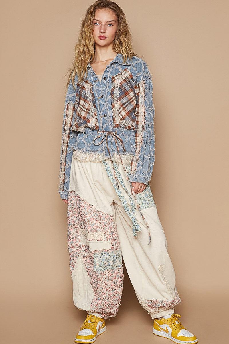 Balloon Sleeve Ruffle Detail Jacket Product Image