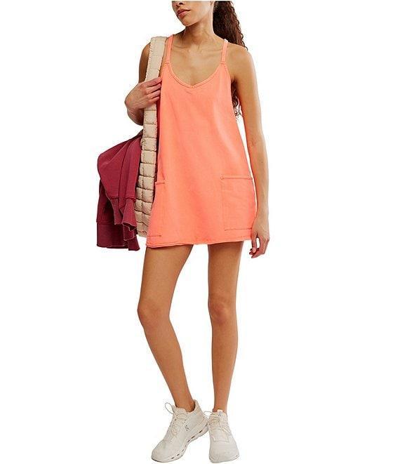 FP Movement Hot Shot V-Neck Sleeveless Patch Pocket Mini Dress Product Image