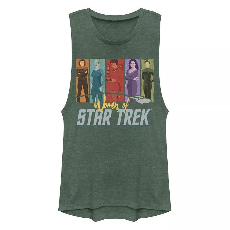 Juniors' Star Trek Women of Trek Muscle Tank Top, Girl's, Size: XXL, Pine Grey Product Image