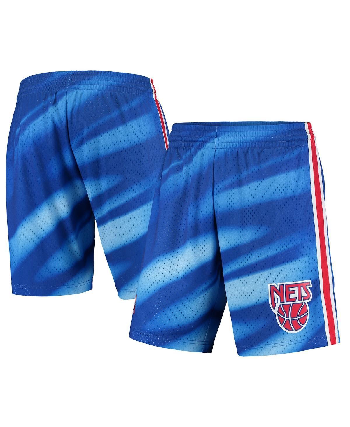 Men's Mitchell & Ness Blue New Jersey Nets Hardwood Classics Swingman Shorts, Size: 5XL, Nba Blue Product Image