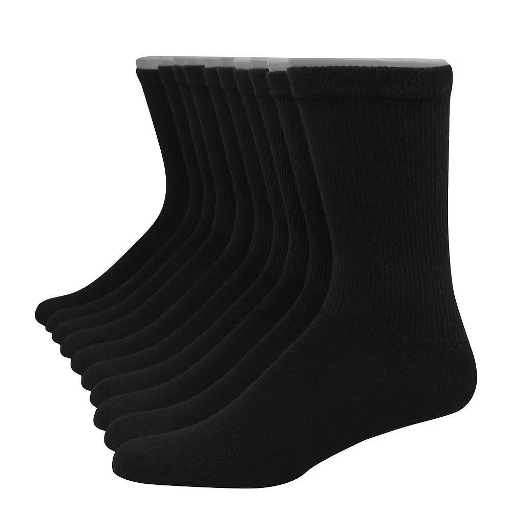 Hanes Ultimate Men's 12-Pack Soft & Durable Crew Socks, Size: 12-14, White Product Image