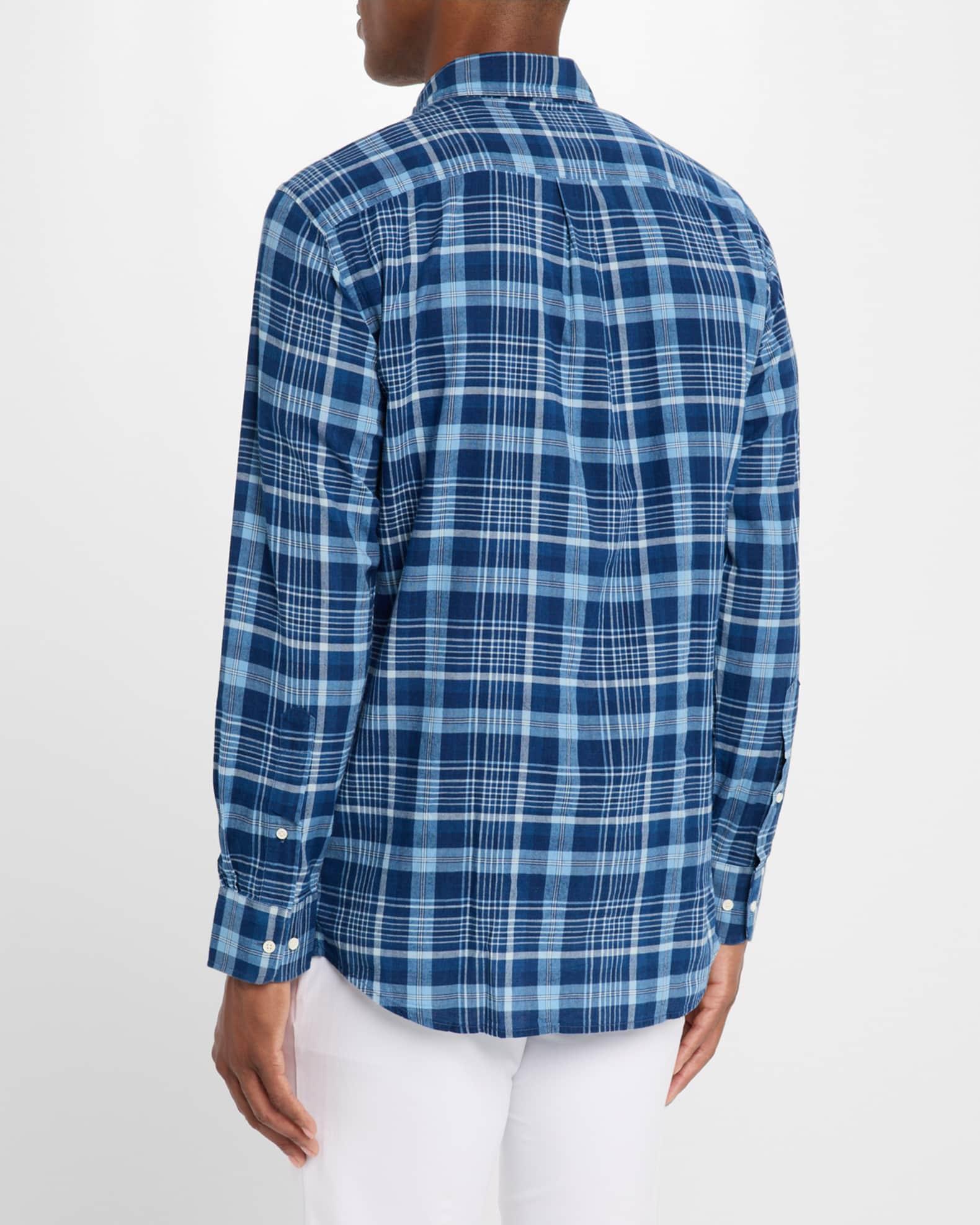Mens Malawi Cotton Plaid Sport Shirt Product Image