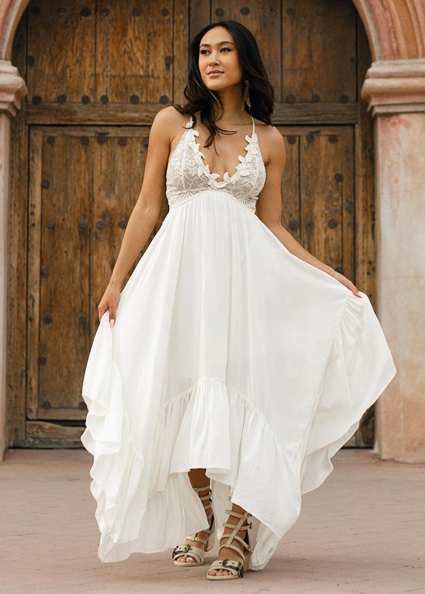 Poesy Dress in Cream Female Product Image