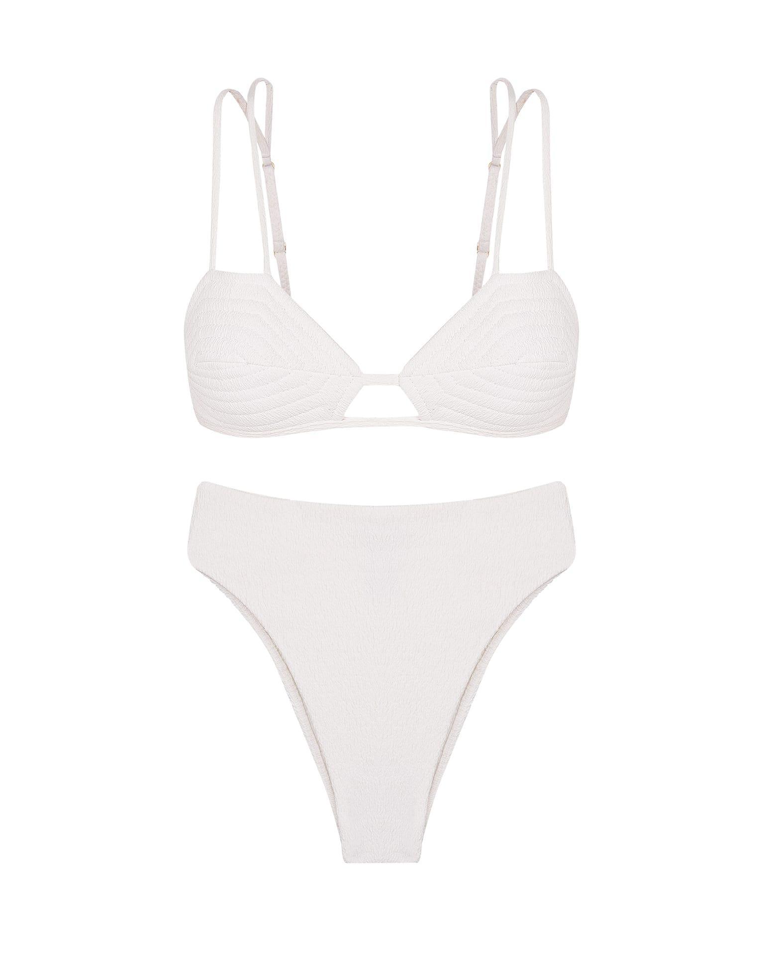 Firenze Gigi Hot Pant Bottom - White Product Image