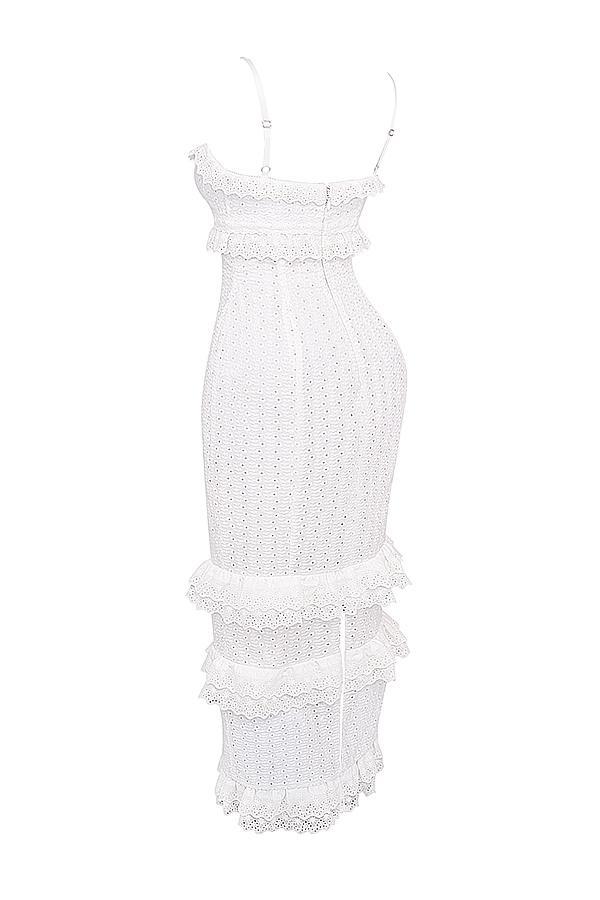 Eve  white broderie maxi dress Product Image