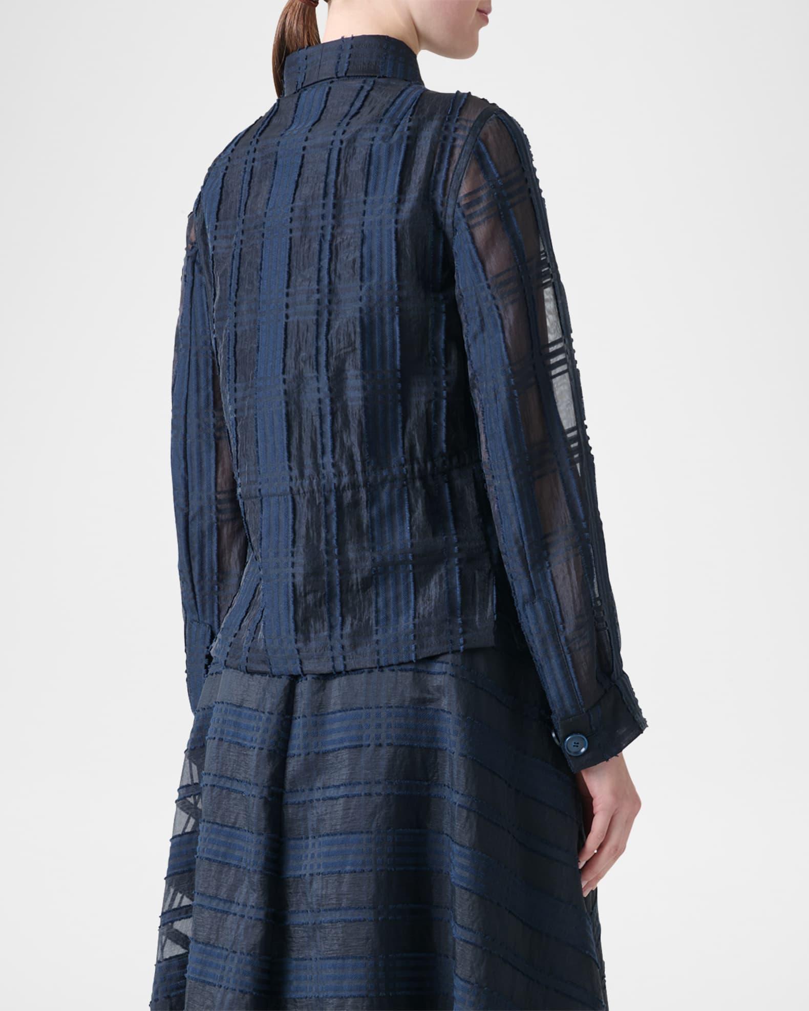 Tom Organdy Plaid Short Jacket Product Image