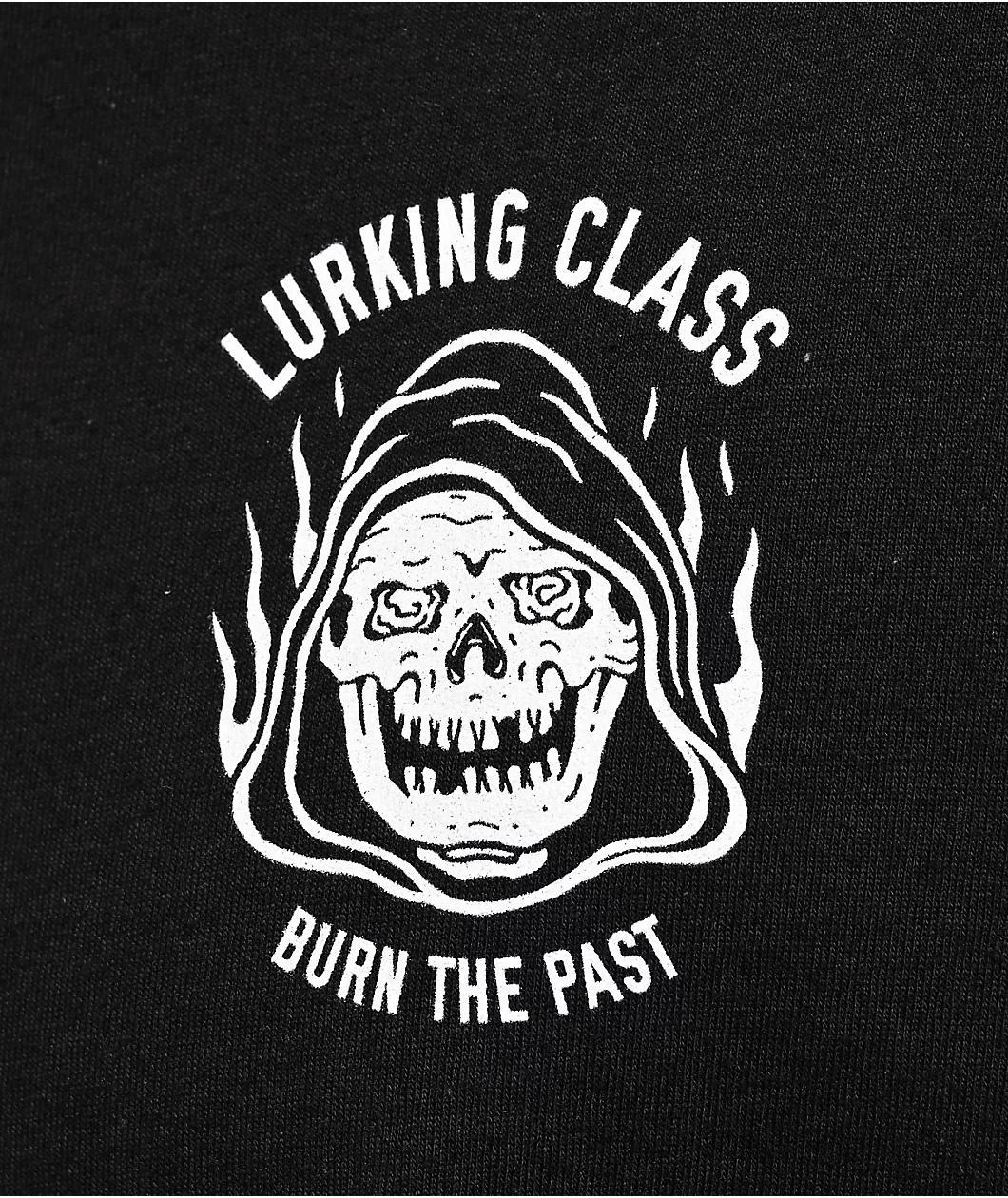 Lurking Class by Sketchy Tank Burn The Past Black T-Shirt Product Image