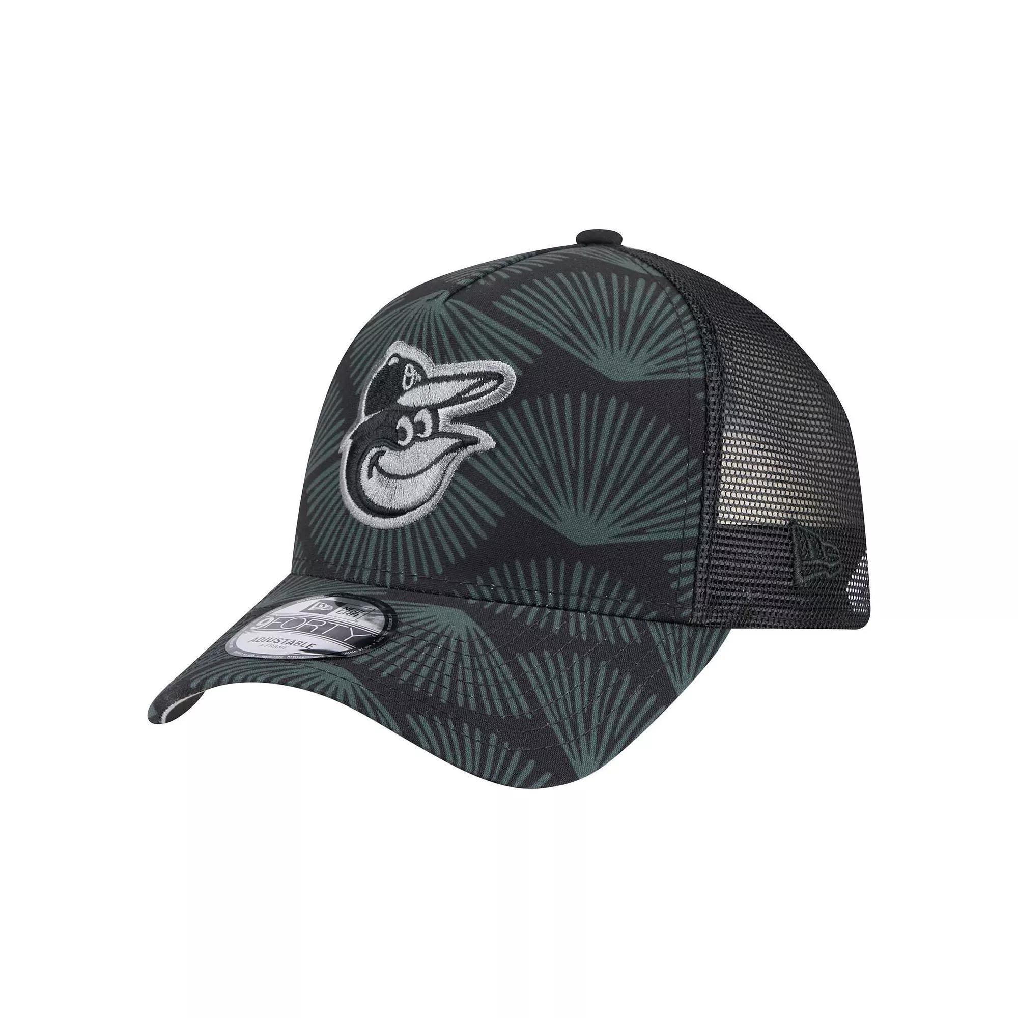 Mens New Era Baltimore Orioles 9FORTY A-Frame Trucker Adjustable Hat Product Image