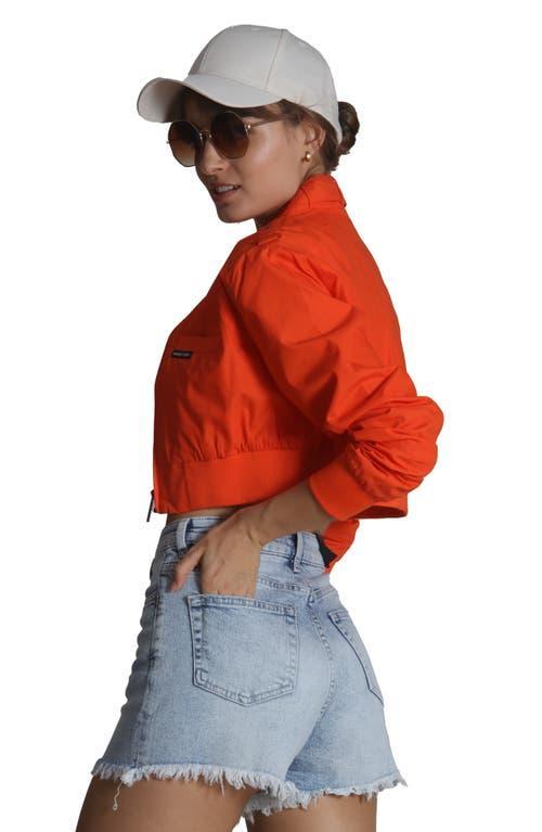 Members Only Women's Mini Cropped Racer Jacket in Black at Nordstrom, Size X-Large Product Image