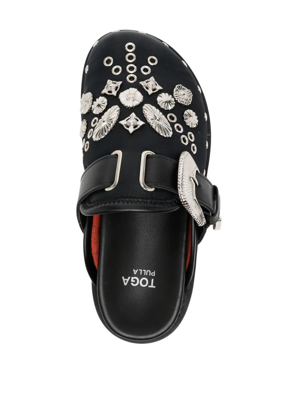 eyelet-detail mules Product Image