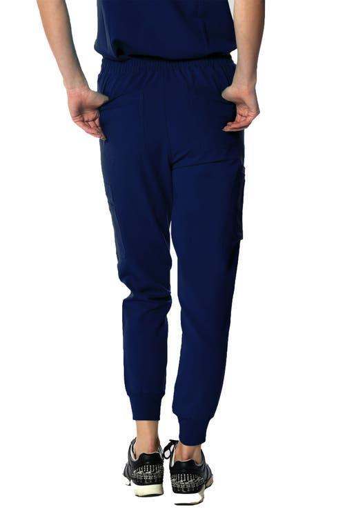 Members Only Valencia Jogger Scrub Pants for Petite Women in Navy at Nordstrom, Size X-Small P Product Image