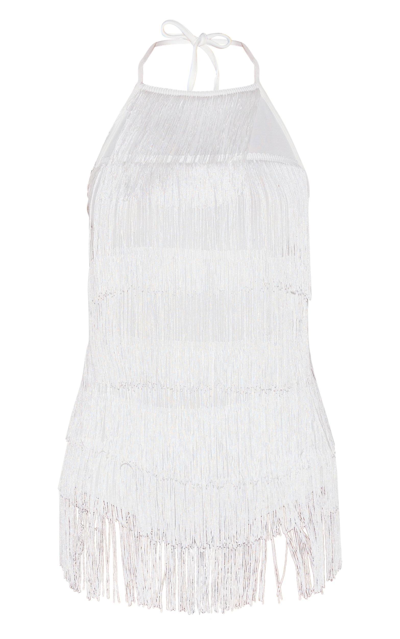 White Tassel Romper Product Image