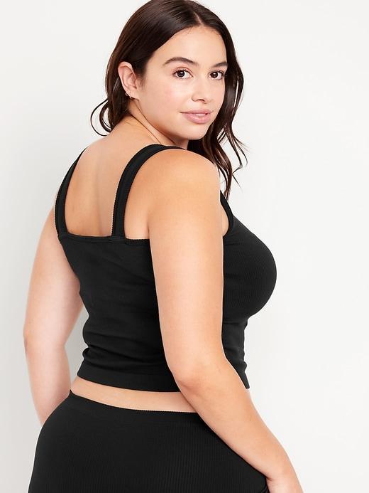 Rib-Knit Seamless Tank Top Product Image
