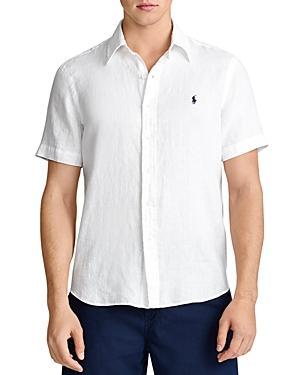 Mens Classic-Fit Short-Sleeve Linen Shirt Product Image