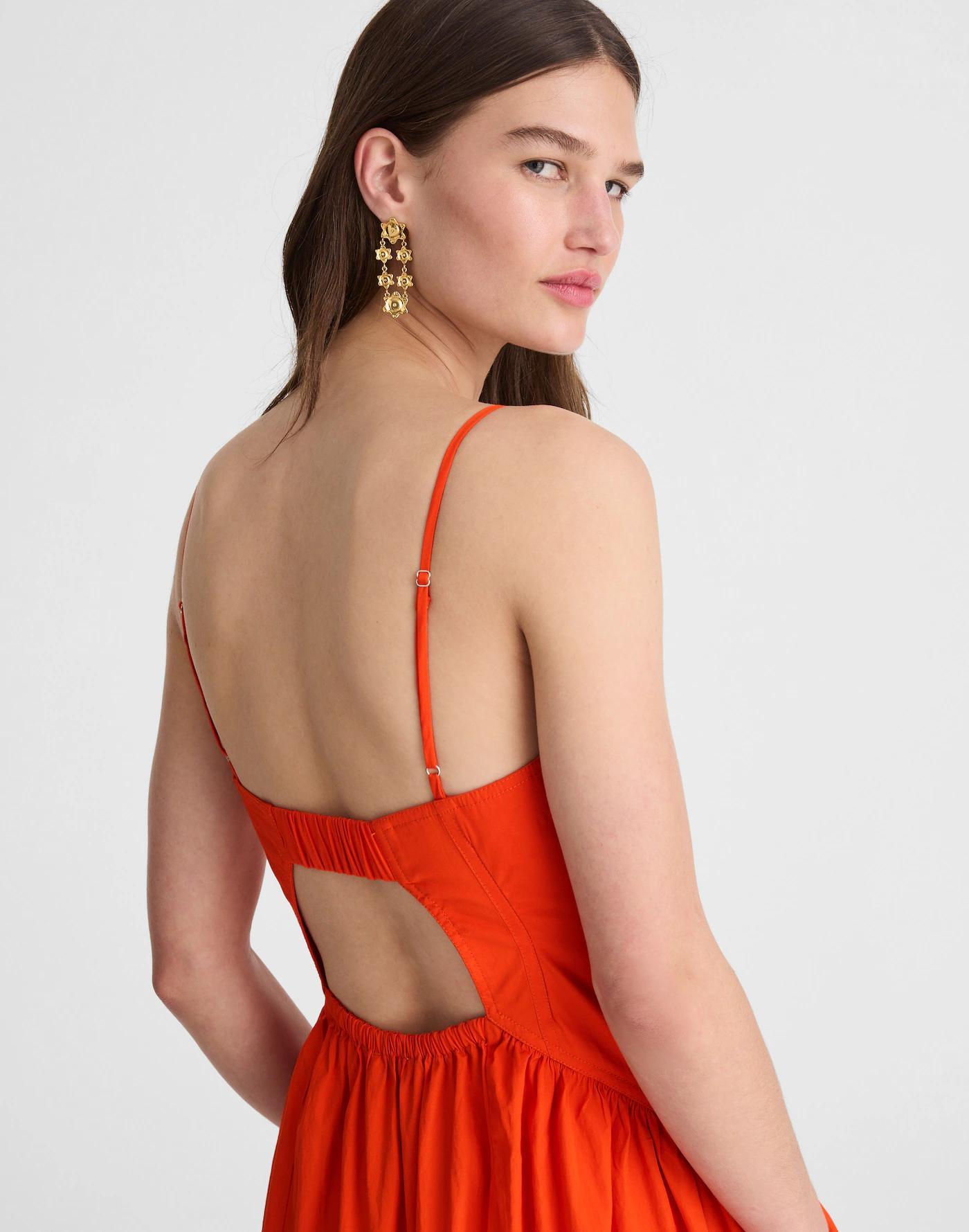 Poplin Seamed Maxi Dress Product Image