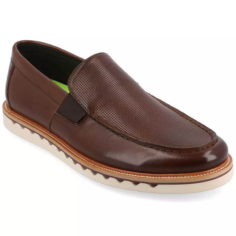 VANCE Dallas Men's Tru Comfort Foam Slip-On Loafers, Size: 12, Brown Product Image