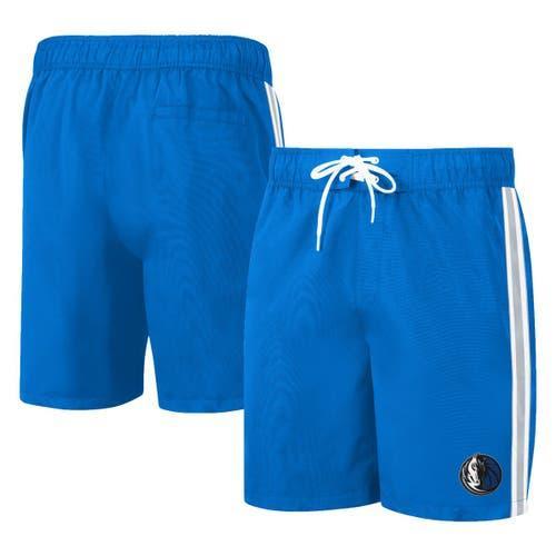 Men's G-III Sports by Carl Banks Blue Dallas Mavericks Sand Beach Volley Swim Shorts, Size: Small Product Image