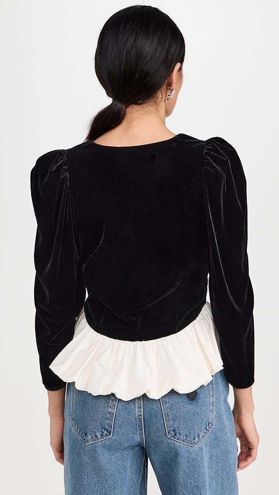 RHODE Colette Velvet Top | Shopbop Product Image