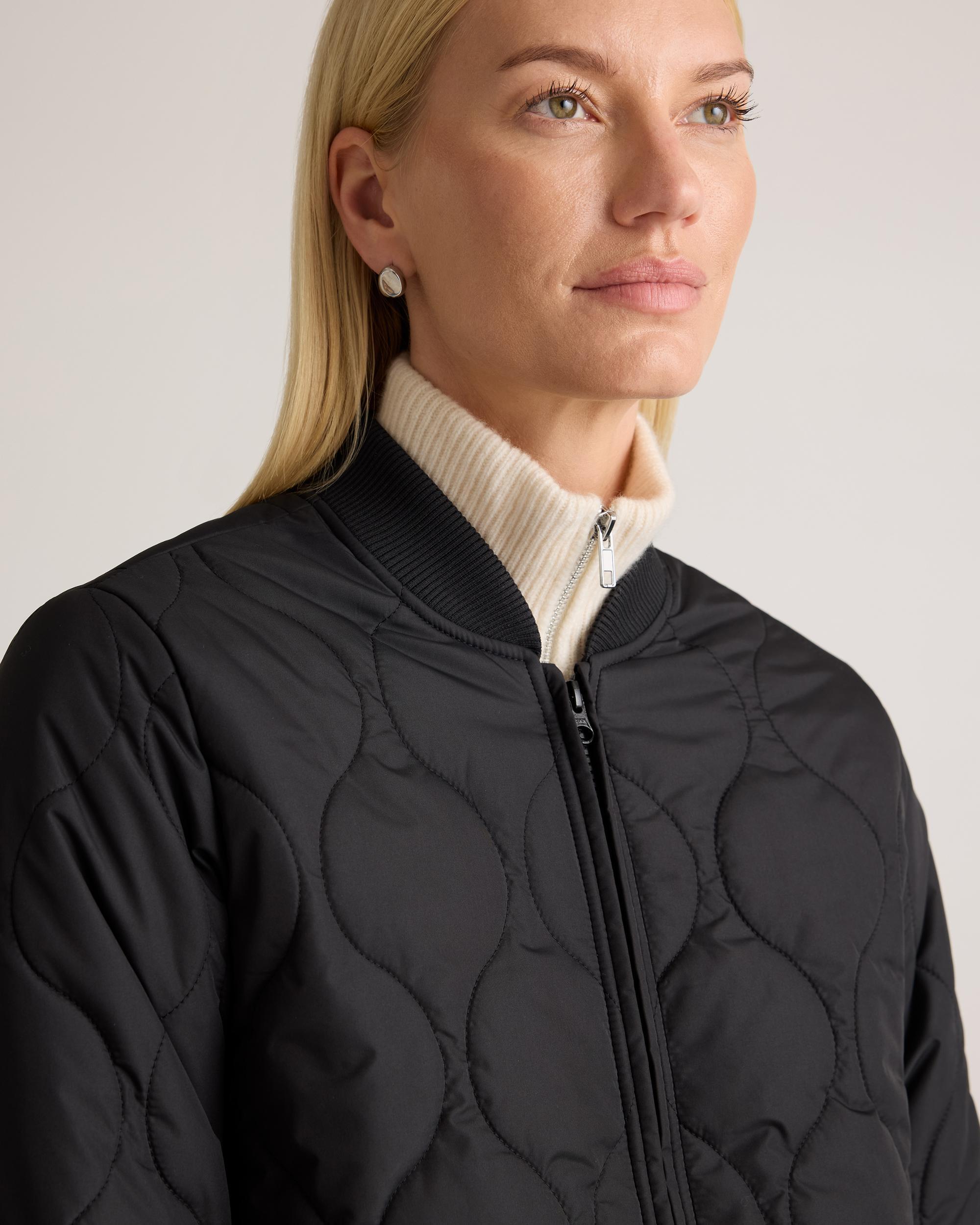Quince | Women's Featherless Quilted Puffer Bomber Jacket Recycled Polyester Product Image