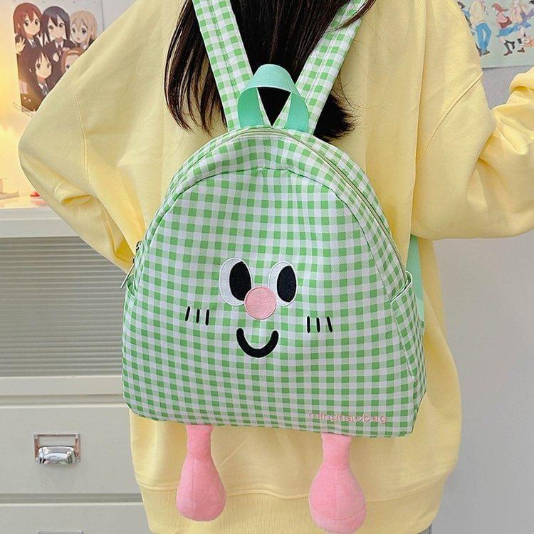 Cartoon Plaid Backpack Product Image