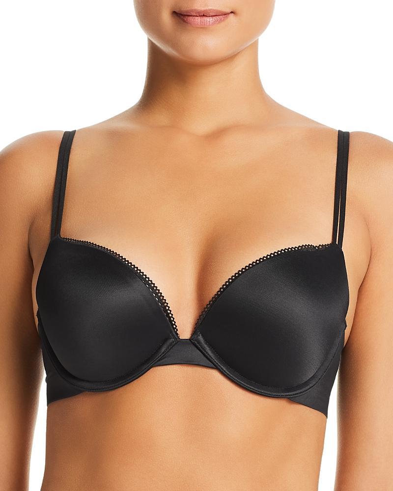 Calvin Klein Women's Liquid Touch Push Up Plunge Bra - Black - 32D Product Image