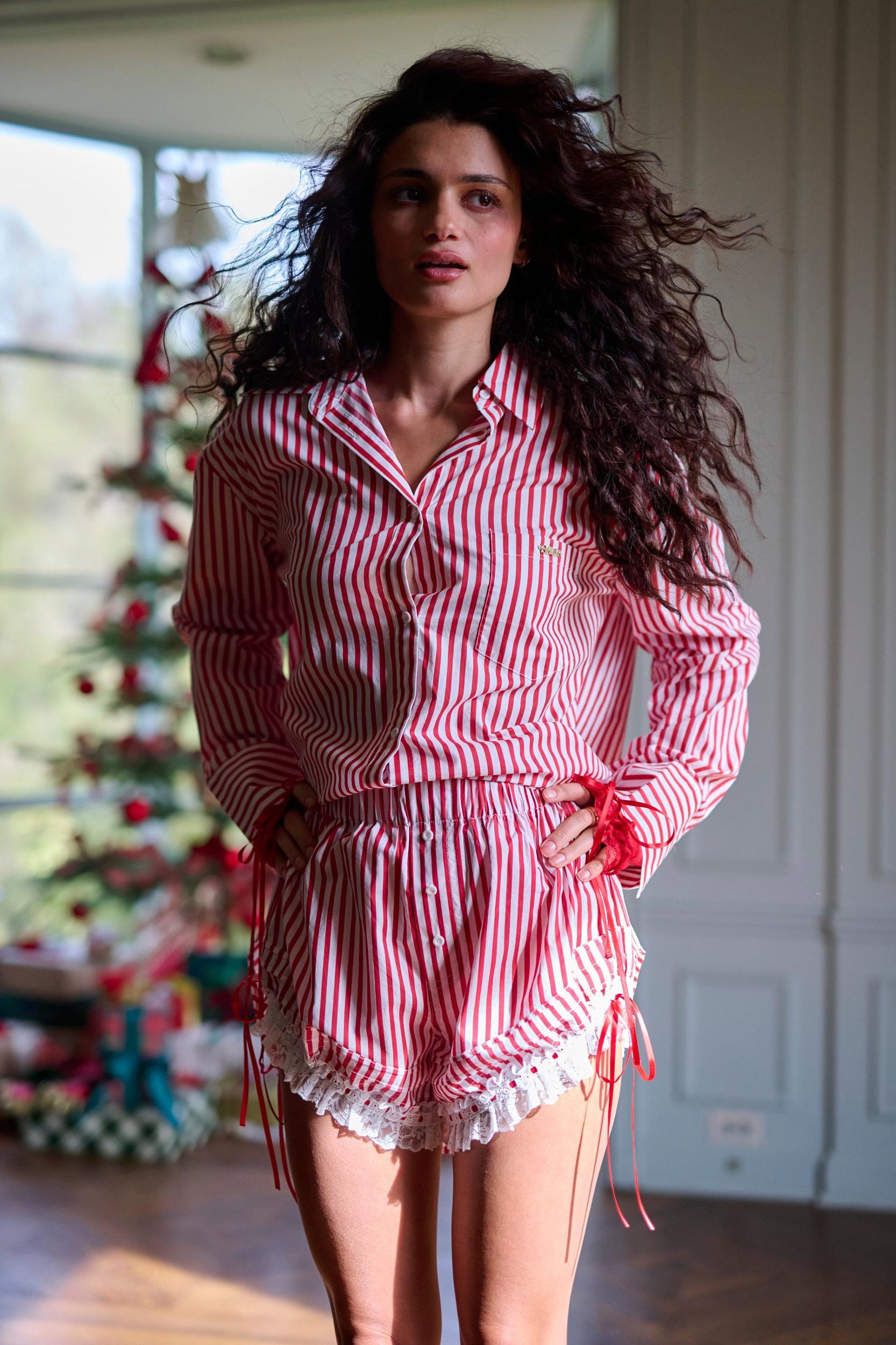 The Candy Stripe Boyfriend Boxer Product Image