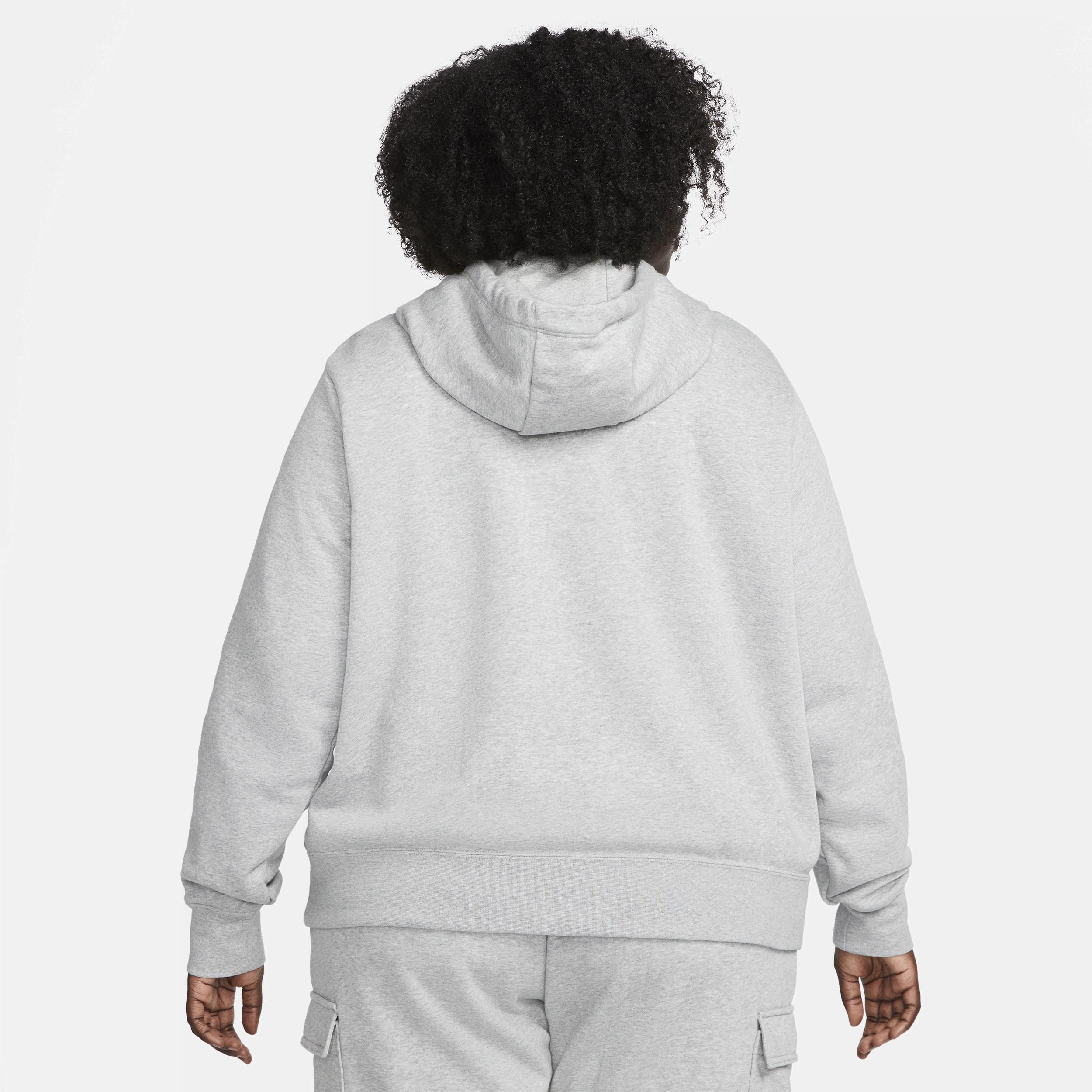 Plus Size Nike Sportswear Club Fleece Hoodie, Women's, Size: 2XL, Gray Grey Product Image