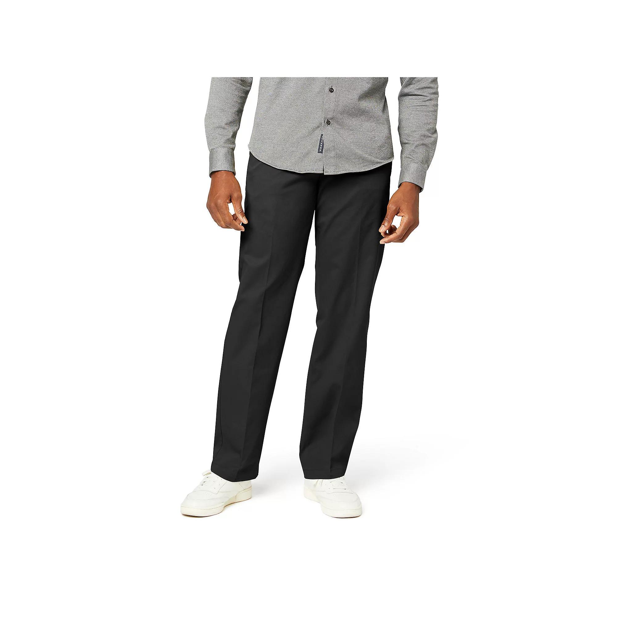Men's Dockers® Workday Classic-Fit Smart 360 FLEX Khaki Pants, Size: 38 X 32, Black Product Image