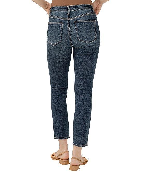 Silver Jeans Co. Most Wanted Mid Rise Slim Fit Straight Leg Power Stretch™ Ankle Jeans Product Image