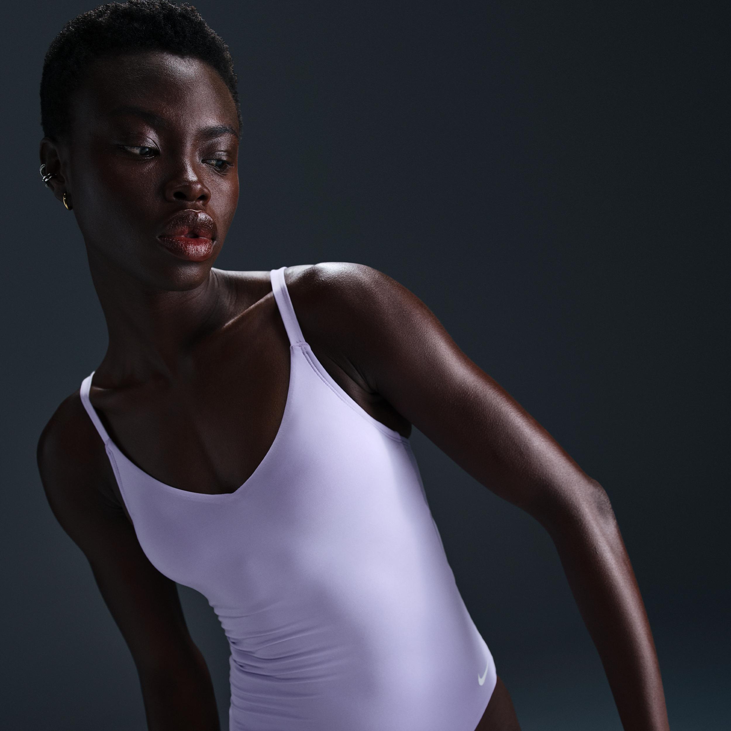 Nike Women's Swim Essential V-Neck One-Piece Product Image