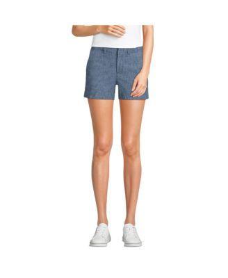 Lands End Womens Classic 5 Chambray Shorts Product Image