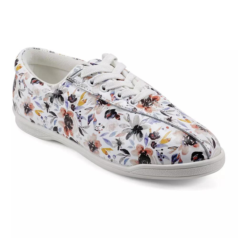 Easy Spirit AP1 Women's Leather Sneakers, Size: 6.5, White Darlin Floral Mu Product Image