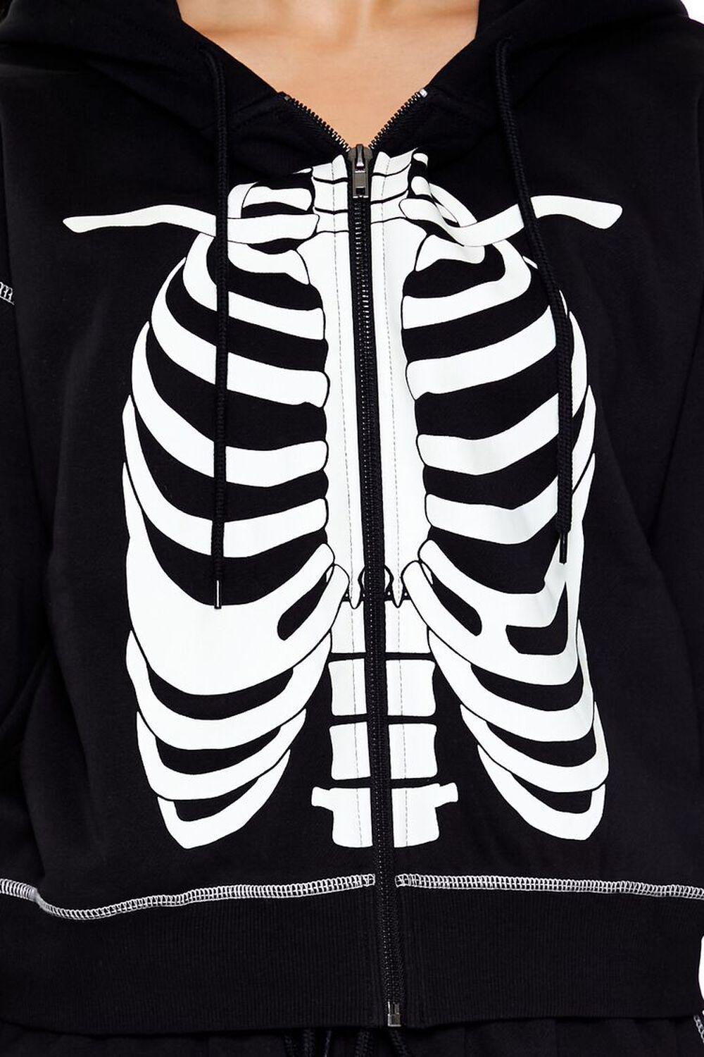 Skeleton Graphic Zip-Up Hoodie | Forever 21 Product Image