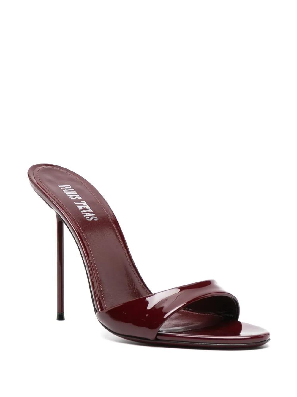 Lidia 105mm patent-leather mules Product Image