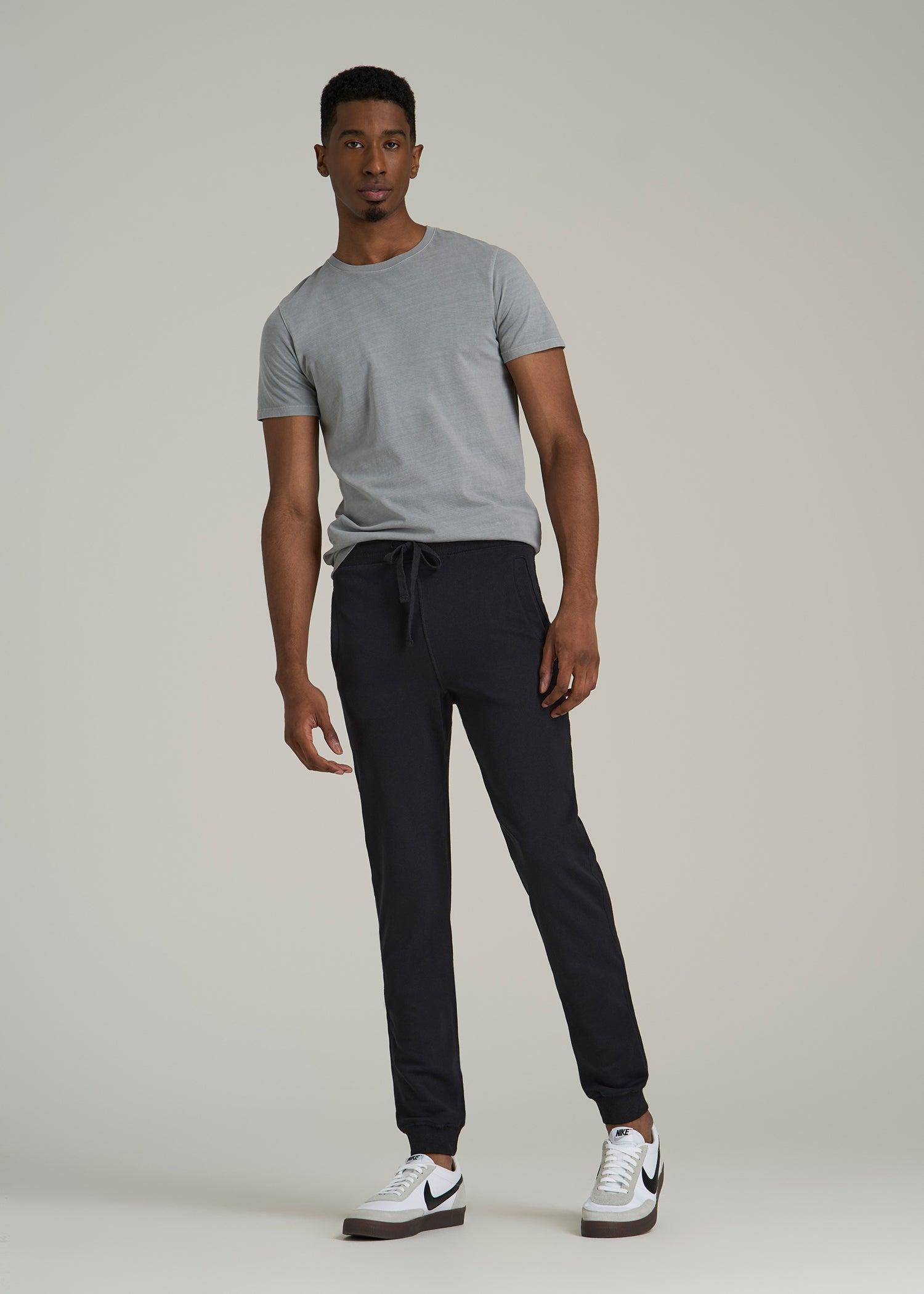 Wearever 2.0 French Terry Joggers for Tall Men in Black Product Image