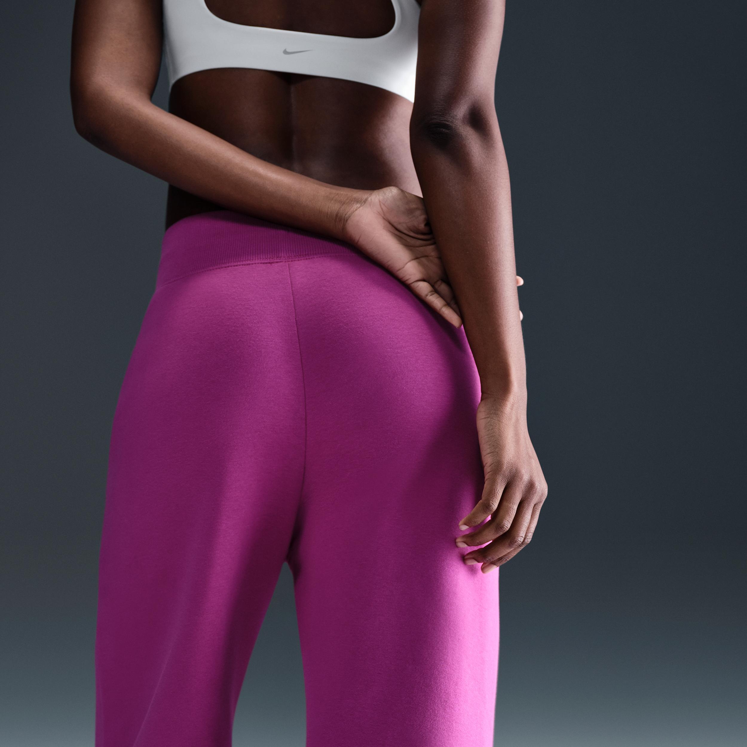 Womens Nike Sportswear Phoenix Fleece High-Waisted Wide-Leg Sweatpants Product Image