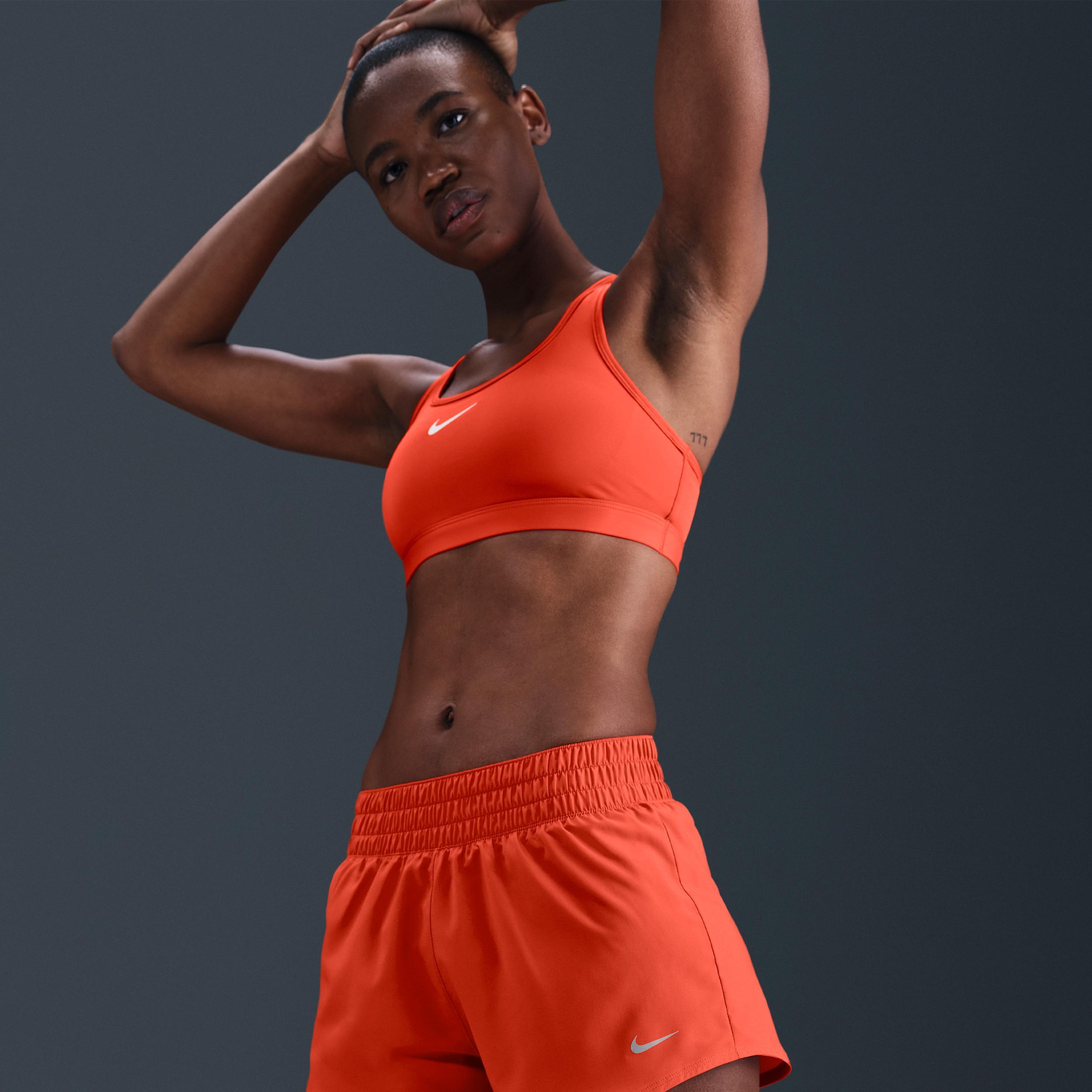 Nike Women's One Dri-FIT Mid-Rise 3" Brief-Lined Shorts Product Image
