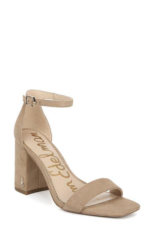 Sam Edelman Daniella Leather Ankle Strap Square Toe Dress Sandals Product Image